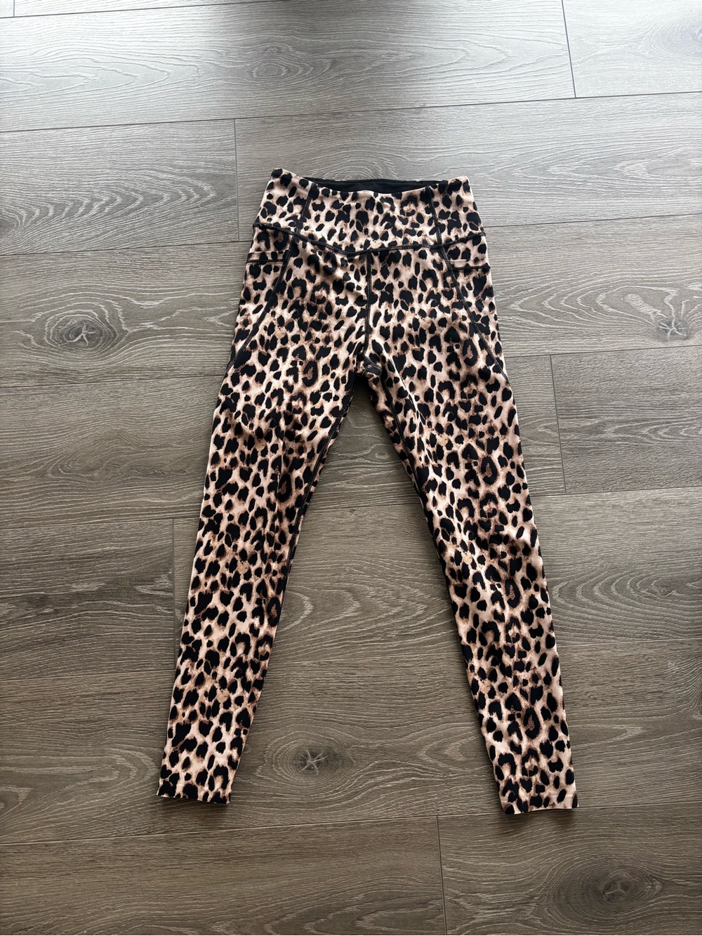 Victoria's Secret Leopard Print Leggings - Brown & Black